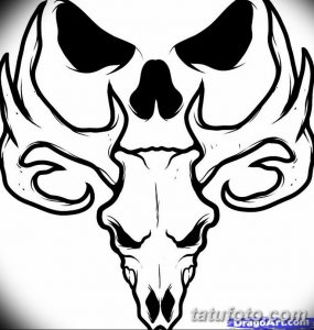 Простой, но эффектный эскиз татуировки черепа, выполненный в технике blackwork. Идеально для тех, кто ценит лаконичность и графичность.