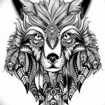 черный тату эскиз для девушки 08.03.2019 №004 - tattoo sketches - tatufoto.com