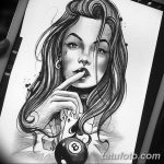 черный тату эскиз для девушки 08.03.2019 №016 - tattoo sketches - tatufoto.com