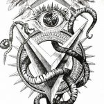 черный тату эскиз для девушки 08.03.2019 №046 - tattoo sketches - tatufoto.com