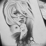 черный тату эскиз для девушки 08.03.2019 №085 - tattoo sketches - tatufoto.com