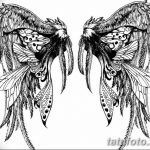 черный тату эскиз для девушки 08.03.2019 №087 - tattoo sketches - tatufoto.com