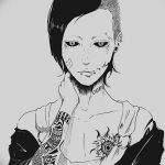 черный эскиз анимэ 09.03.2019 №017 - anime tattoo black sketch - tatufoto.com