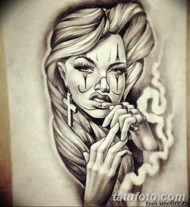 чикано тату эскизы девушки 08.03.2019 №006 - tattoo sketches - tatufoto.com