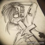чикано тату эскизы девушки 08.03.2019 №014 - tattoo sketches - tatufoto.com