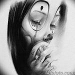 чикано тату эскизы девушки 08.03.2019 №028 - tattoo sketches - tatufoto.com