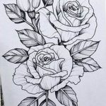 эскиз розы для тату девушке 08.03.2019 №003 - tattoo sketches - tatufoto.com