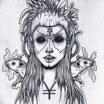 эскиз тату для девушки 08.03.2019 №006 - tattoo sketches for girls - tatufoto.com