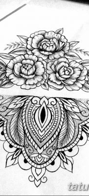 эскиз тату для девушки 08.03.2019 №018 — tattoo sketches for girls — tatufoto.com