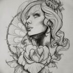 эскиз тату для девушки 08.03.2019 №032 - tattoo sketches for girls - tatufoto.com