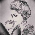 эскиз тату для девушки 08.03.2019 №078 - tattoo sketches for girls - tatufoto.com
