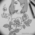 эскиз тату для девушки 08.03.2019 №108 - tattoo sketches for girls - tatufoto.com