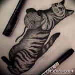 эскиз тату кошка для девушек 08.03.2019 №019 - tattoo sketches - tatufoto.com
