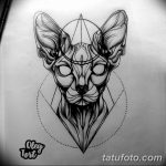 эскиз тату кошка для девушек 08.03.2019 №025 - tattoo sketches - tatufoto.com