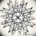 эскиз тату мандала для девушек 08.03.2019 №008 - tattoo sketches - tatufoto.com