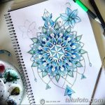 эскиз тату мандала для девушек 08.03.2019 №016 - tattoo sketches - tatufoto.com