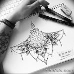 эскиз тату на грудь девушке 08.03.2019 №005 - tattoo sketches - tatufoto.com