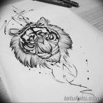 эскиз тату тигра мужские 09.03.2019 №016 - tattoo sketches - tatufoto.com