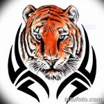 эскиз тату тигра мужские 09.03.2019 №028 - tattoo sketches - tatufoto.com