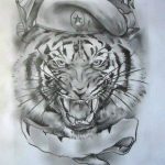 эскиз тату тигра мужские 09.03.2019 №031 - tattoo sketches - tatufoto.com