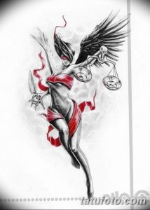эскизы тату девушек ангелов 08.03.2019 №023 - tattoo sketches - tatufoto.com