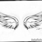 эскизы тату девушек крылья 08.03.2019 №009 - tattoo sketches - tatufoto.com