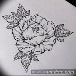 эскизы тату для девушек пионы 08.03.2019 №019 - tattoo sketches - tatufoto.com