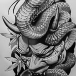 эскизы тату змей для девушек 08.03.2019 №003 - tattoo sketches - tatufoto.com