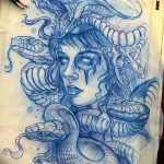 эскизы тату змей для девушек 08.03.2019 №012 - tattoo sketches - tatufoto.com
