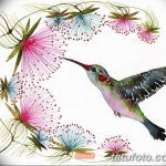 эскизы тату колибри для девушек 08.03.2019 №011 - tattoo sketches - tatufoto.com
