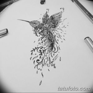 эскизы тату колибри для девушек 08.03.2019 №015 - tattoo sketches - tatufoto.com