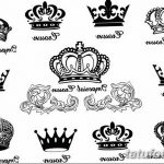 эскизы тату корона мужская 09.03.2019 №014 - tattoo sketches - tatufoto.com