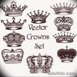 эскизы тату корона мужская 09.03.2019 №027 - tattoo sketches - tatufoto.com