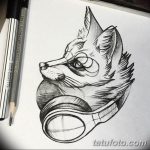 эскизы тату лисы для девушек 08.03.2019 №005 - tattoo sketches - tatufoto.com