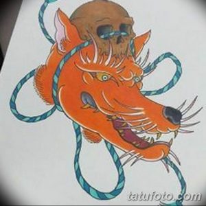 эскизы тату лисы для девушек 08.03.2019 №023 - tattoo sketches - tatufoto.com