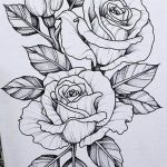 эскизы тату розы мужские 09.03.2019 №016 - tattoo sketches - tatufoto.com