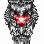 эскизы тату сова мужские 09.03.2019 №001 - tattoo sketches - tatufoto.com
