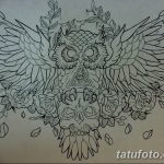 эскизы тату сова мужские 09.03.2019 №028 - tattoo sketches - tatufoto.com