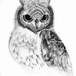 эскизы тату сова мужские 09.03.2019 №036 - tattoo sketches - tatufoto.com