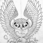эскизы тату сова мужские 09.03.2019 №054 - tattoo sketches - tatufoto.com