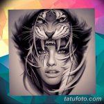 эскизы тату тигр для девушки 08.03.2019 №004 - tattoo sketches - tatufoto.com