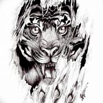 эскизы тату тигр для девушки 08.03.2019 №007 - tattoo sketches - tatufoto.com