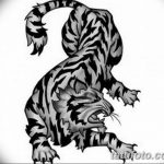эскизы тату тигр для девушки 08.03.2019 №024 - tattoo sketches - tatufoto.com