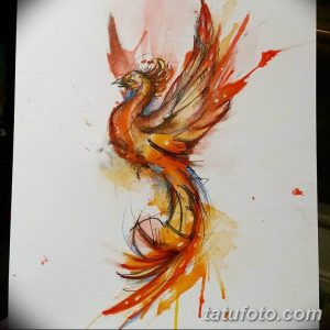 эскизы тату феникса для девушек 08.03.2019 №005 - tattoo sketches - tatufoto.com