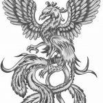 эскизы тату феникса для девушек 08.03.2019 №025 - tattoo sketches - tatufoto.com