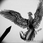 эскизы тату феникса для девушек 08.03.2019 №030 - tattoo sketches - tatufoto.com