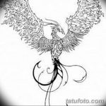 эскизы тату феникса для девушек 08.03.2019 №031 - tattoo sketches - tatufoto.com