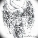 эскизы тату феникса для девушек 08.03.2019 №033 - tattoo sketches - tatufoto.com