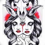 эскизы цветных тату для девушек 08.03.2019 №002 - tattoo sketches - tatufoto.com