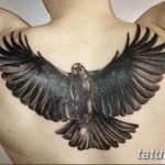 Фото тату черный ворон 15.04.2019 №024 - ideas black raven tattoo - tatufoto.com